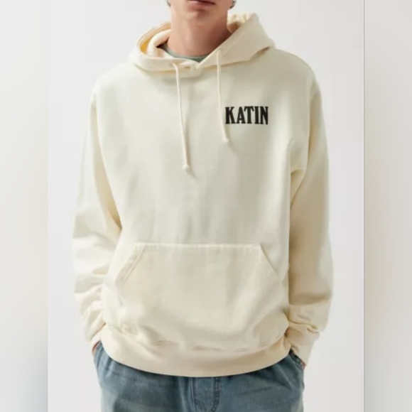 Katin UO Exclusive Mens Kanvas Hoodie Sweatshirt LARGE Ivory - Picture 2 of 8